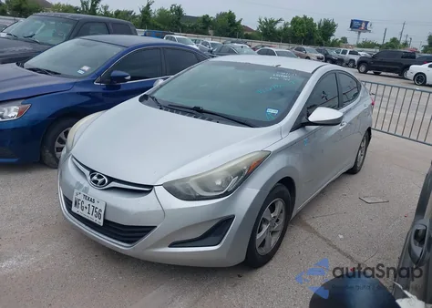 2015 Hyundai Elantra Se from USA, damaged, VIN 5NPDH4AEXFH584107